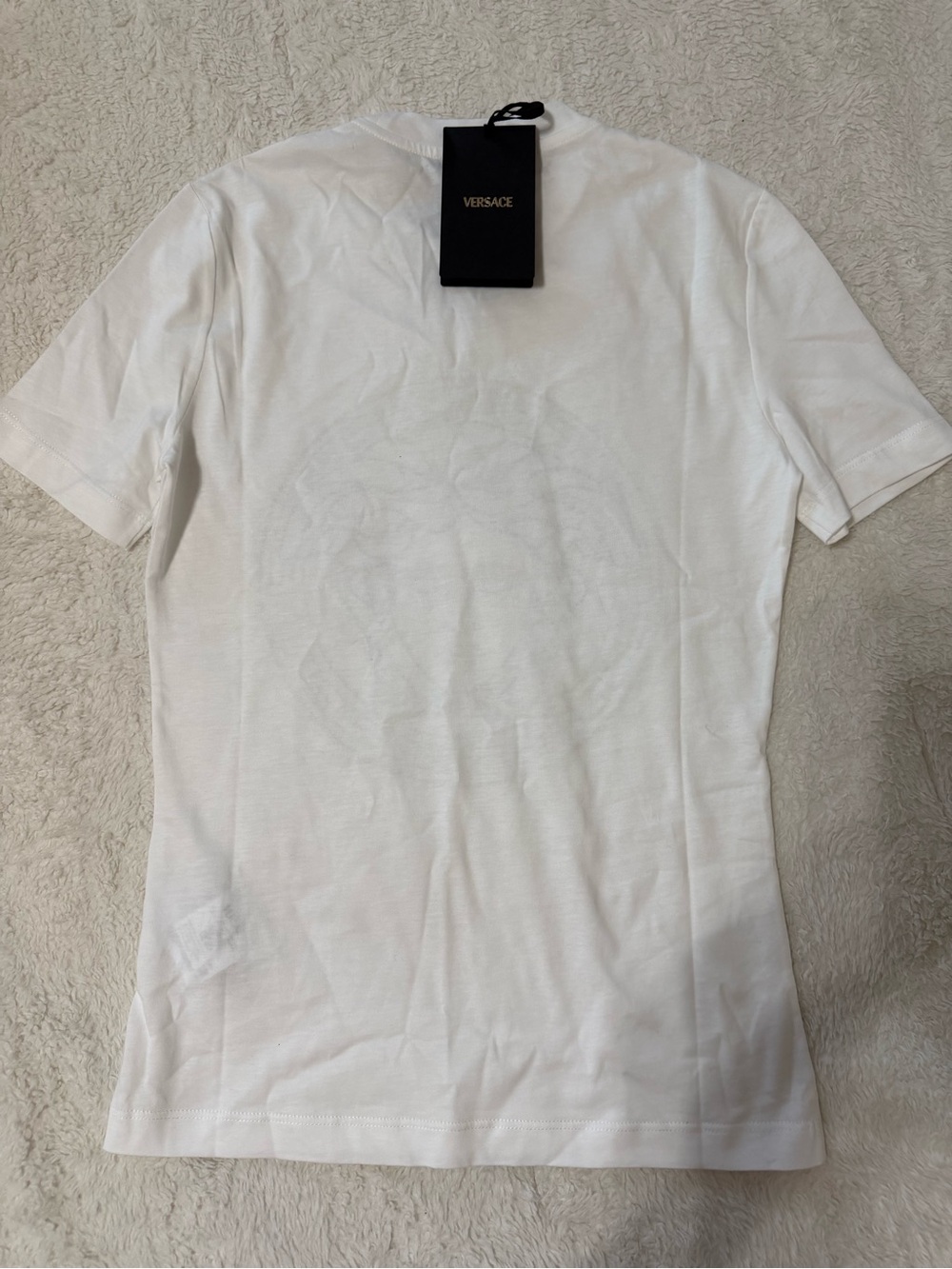 NWT Versace White Crystal Medusa Logo T-Shirt Sz 38 - Picture 6 of 6